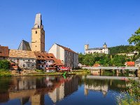 PE1S2495 : Bayerwaldteam, Böhmen, Böhmerwald, EUROPA, Fluß, Moldau, Rosenberger, Rozenberg, Sommer, Südböhmen, TSCHECHIEN, Urlaub, _JAHRESZEIT, _LANDSCHAFTSFORMEN, _REGIONEN